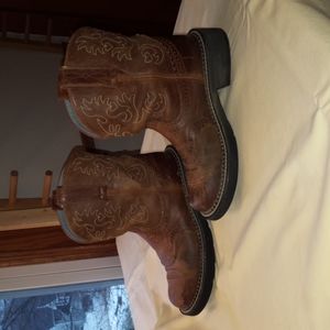 Ariat Fat Baby western leather booties